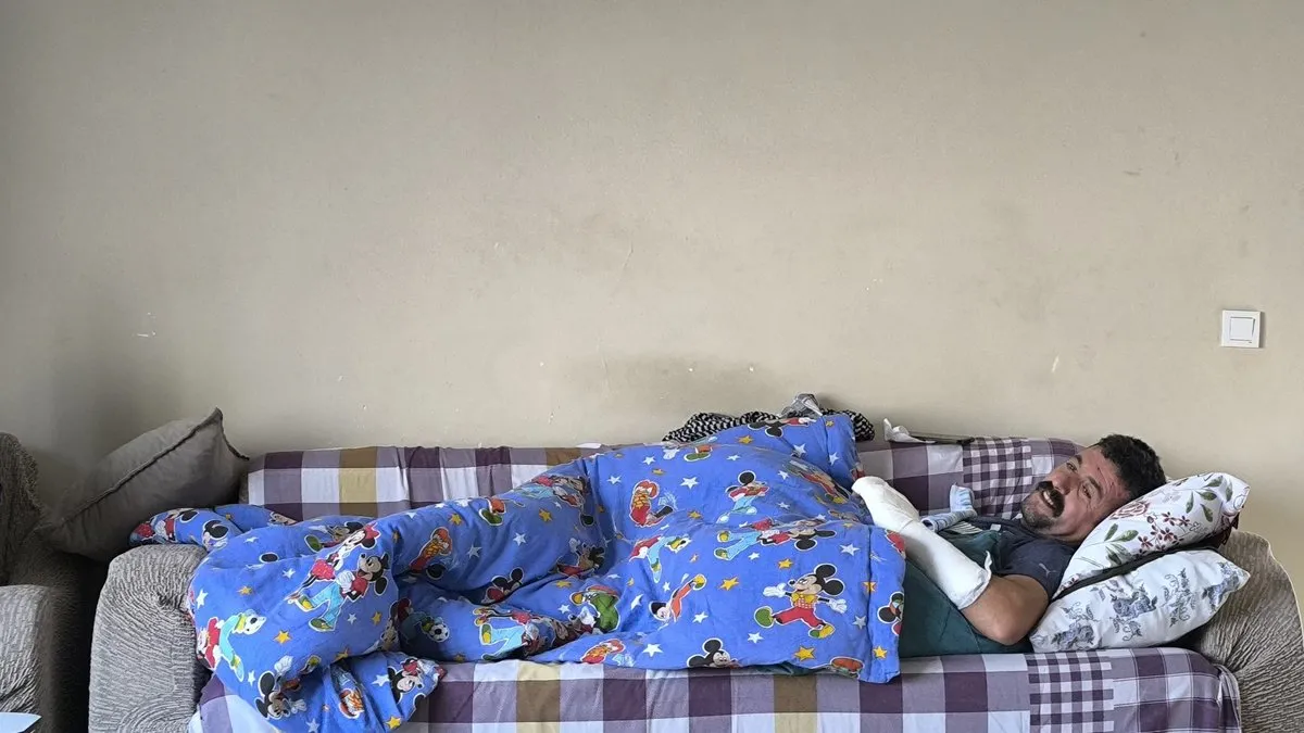 Domuzların saldırdığı çobanı köpekleri kurtardı!